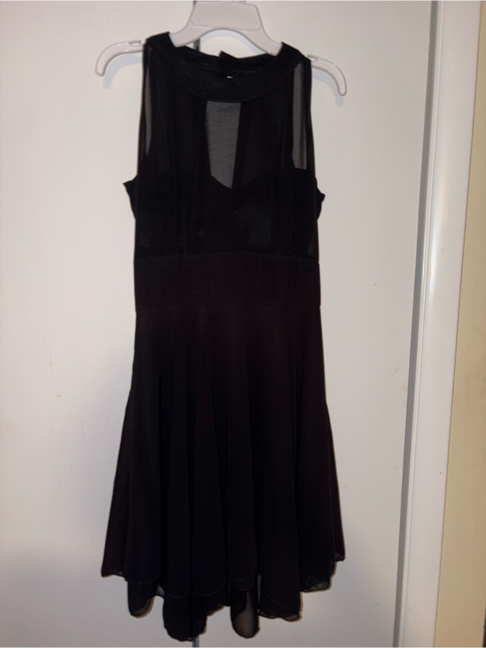 Classic Black Sleeveless A-Line Dress